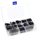 620pcs Dupont Connector 2.54mm Dupont Cable Jumper Wire Pin Header Housing Kit Male Crimp Pins+Female Pin Terminal Connector