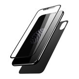iPhone XS/X için Baseus 0.2mm 3D Kavisli Kenar Ön Arka Temperli Cam Film Ekran Koruyucu