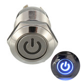 5 шт 12V 4-контактный кнопочный выключатель с металлическим корпусом, моментальное включение/выключение, водонепроницаемость