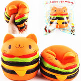 Sanqi Elan Squishy Cat Burger 11*10CM Slow Rising Soft Animal Collection Gift Decor Toy Original Packaging