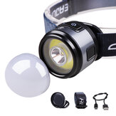 Ручной фонарь BIKIGHT 3 в 1 XPG + COB 400LM с клипом, белым и красным светом для кемпинга, аварийной работы и бега на открытом воздухе.