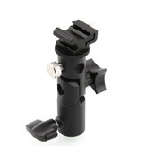 Support de parapluie de sabot de flash de type E pour appareil photo en métal et support de lumière sur pied pivotant