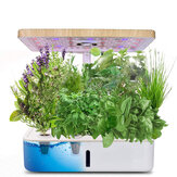 Système de culture hydroponique pour jardin d'herbes aromatiques en intérieur, kit de démarrage avec éclairage LED réglable en hauteur, jardin intelligent avec minuterie automatique pour différentes plantes.