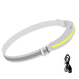COB 4 Modi Flutlicht Stirnlampe USB-Ladung Leichtgewicht IPX5 Wasserdicht Hochleistungs-Scheinwerfer Mit Reflektierendem Streifen Tragbares Arbeitslicht