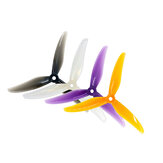2 pares / 10 pares de hélices de corrida de 3 lâminas Gemfan Furacão 5236 5.2x3.6 de 5.2 polegadas, potentes para drones de corrida FPV RC