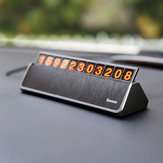 Baseus اضغط مخفي نمط مواقف السيارات المؤقتة هاتف رقم بطاقة ABS لوحة الديكور سيارة 