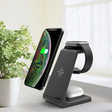 Bakeey QI 10W Fast Charge 3 In 1 Wireless Charger Charger Dock For Samsung Wireless Charge Stand For Iphone for Apple Watch for Airpods Pro