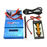 iMAX B6AC 80W 6A Dual-Balance-Ladegerät mit Entlader und XT60 T-Stecker Paralleles Lade-Netzteiladapter-Board
