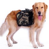 Mochila transportadora grande para perros al aire libre con bolsas de silla Bolsas de camuflaje para transportistas de perros grandes para caminatas