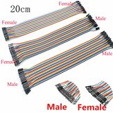 120pcs 40PIN 20CM Dupont Line Male to Male + Male to Female + Female to Female Jumper Dupont Wire Cable for DIY KIT