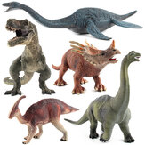 Mainan Dinosaurus Brachiosaurus Besar Model Plastik Padat yang Realistis Hadiah untuk Anak-anak