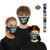 Animal series-5 Layers Anti PM2.5 Dust-proof Face Mask Breathable Protective Mask Windproof For Outdoor Sports Cycling Climbing