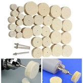 Acessórios de polimento de lã para ferramenta rotativa - 33 peças