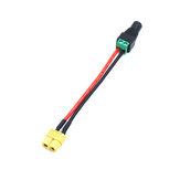 Cable DIY para conector AMASS XT60 hembra a DC 5.5mm*2.5mm / 5.5mm*2.1mm repuesto para multirrotor