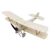 Hobby alas de baile K6 Sopwith Pup Envergadura de 378 mm Avión de madera de balsa en miniatura de control remoto Biplano de guerra