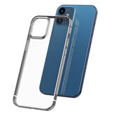 Bakeey for iPhone 12 / For iPhone 12 Pro 6.1 inch Case Plating Ultra-thin Transparent Non-Yellow Shockproof Soft TPU Protective Case