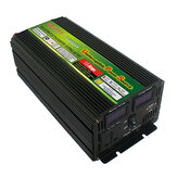 1500Watt 3000W(pico) 12V/24V a 220V Inversor de energía Cargador de batería y UPS con convertidor de pantalla LCD
