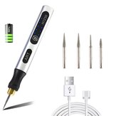 Kit di utensili rotanti senza fili USB per lavorazione del legno, incisione a penna fai-da-te per gioielli, metallo e vetro. Trapano wireless compatto