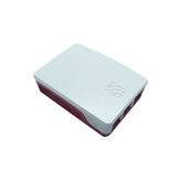 Официальный защитный чехол красного и белого цветов из пластика для Raspberry Pi 4B