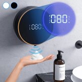 Distributeur de savon mural automatique Xiaowei W1 de 300 ml avec affichage plein écran, compartiment à piles, distributeur de savon à température ambiante, 3 modes de bulles et lave-mains réglable.