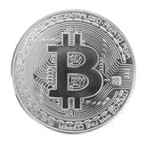 Verzilverde Bitcoin Coin BTC Coin Art Collection EDC Gadget 