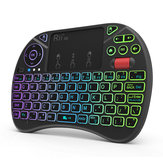 RII X8 + Farbeful Hintergrundbeleuchtung 2,4G Air Mouse Mini Wireless Tastatur Touchpad für Android TV Box Laptop