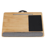Laptop Desk Adjustable with Tablet Holder Portable Wooden Bed Table Notebook Desk