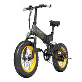 LAOTIE® FT100 1000W 15AH 20x4in Bicicleta elétrica dobrável 90-120KM Quilometragem máxima 150KG MAX Bicicleta elétrica de carga