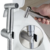 3-teiliges Set gebürsteter Edelstahl-Toilettendusche Handheld Bidet Douche Shower Spraying Shattaf Kit