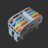 Quick Wire Connectors with Rail 4Pin PCT-224 Terminal Block Conductor SPL-4 Push-In LED Light Compact Cable Splitter