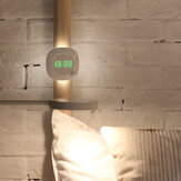 LED Nachtlicht menschlicher Körper Infrarot Sensor Lampe Kabinett Licht mit Zeitanzeige