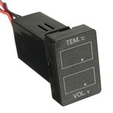 LED Voltmètre thermomètre tension moniteur numérique pour toyota camry corolle