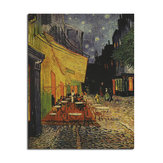 Van Gogh Cafe Poster Póster de papel Kraft DIY Wall Art 18,5 pulgadas X 14 pulgadas