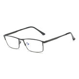 Lightweight Blue Light Blocking Optical Eyeglasses Business Metal Frame Computer Reading Glasses
