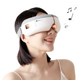 [Funktioniert mit HUAWEI HiLink] Faltbarer kabelloser Augenmassagegerät KAISUM A3 mit 8 Luftkissen, 5 Modi, Surround-Stereo-Klang, Schlafkopfhörern, Augenpflege und heißer Kompresse