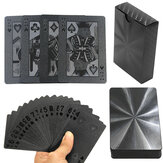 Siyah Mat Plastik Poker Kartları Su Geçirmez PET Su Geçirmez Oyun Kartları Oyuncaklar