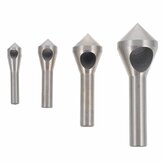 4 stk. sett Titanium Senkehullbor Slipbehandling Borer/stålverktøy for koniske hull Snuende saker 2-5-10-15-20
