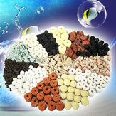 500g 13 in 1 Tanica acquario Bio Balls Filtro Media Sacchetto di disordine con cerniera