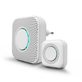 PGST PJ-16 Smart Home Music Doorbell Wireless Alarm Chimes 8-level Volume Built-in 36 Ringtones Door Bell for Home Safety