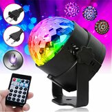 RGB Zelfaangedreven Flitsmodus Afstandsbediening/ Stembediening LED Podiumlicht Kristallen Bal Disco Club DJ Deel