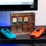 JJC 8 слотов Магнитный прозрачный деревянный футляр для игральных карт для Nintendo Switch для NS OLED NS Кейс хранения карт