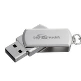USB Flash meghajtó USB 2.0 16GB 32GB 64GB 360º forgatás Fém Flash Memóriakártya USB Stick Tollhajtó U Lemez