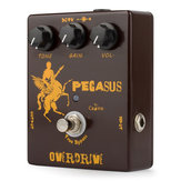 Caline CP-43 Pédale d’effets guitare multi-fonctions Pegasus Overdrive True Bypass