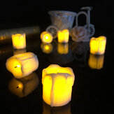 Lámpara de mesa a pilas de 4,3x4,5 cm con vela LED sin llama Luz nocturna Decoración de Halloween y Navidad