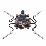 Zeez F7 FC MPU6000 5V/3A BEC 6UARTS OSD 30.5 * 30.5mm 3-8S + Zeez 60amp 4-in-1 BLHeli_32 ESC + Zeez LED System FPV Combo RC Stack for FPV Racing RC Drone