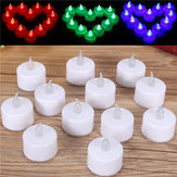 12 bougies à LED sans flamme à pile, lumières de thé, fête, mariage, décoration de Noël