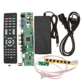 V56 Universal TV LCD PC / VGA / HD / Controlador de USB Driver Board + EU Adapter + Keyboard