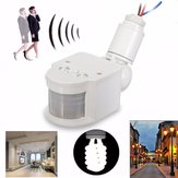 Outdoor LED Security Infrared PIR Motion Sensor Detector Wall Light Lamp Switch AC110V-240V