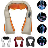 Global Vlotage 4 Buttons Upgraded Shiatsu Kneading Neck Back Waist Electric Massager Office Relax