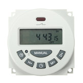 Excellway® L701 Temporizador de interruptor de relé de tiempo programable digital LCD 12V/110V/220V de Control de Potencia